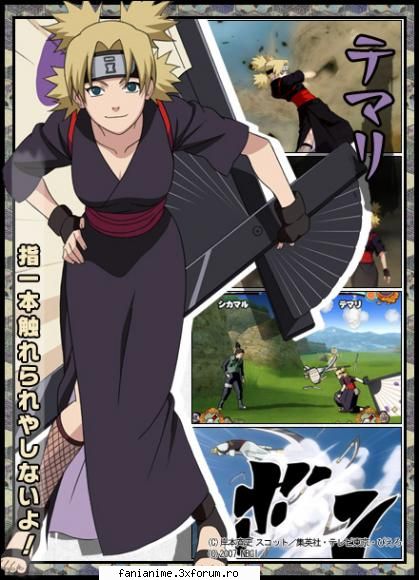Cine castiga ? Temari sau Tenten - temari ... mooolt mai puternica , frumoasa etc - Naruto