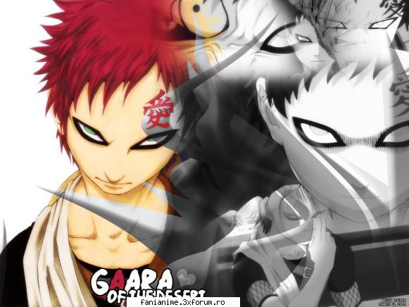 Cine il place pe Gaara? - Poi il ador pe gaara este personajul meu favorit - Naruto