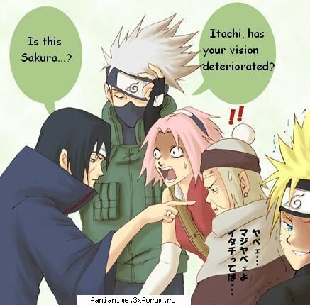 Funny Naruto Pics - itachi can't see? - Naruto