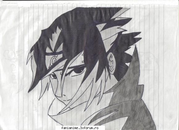 sasuke uchiha - salut sunt nou pe aici.....am si eu un desen - Naruto
